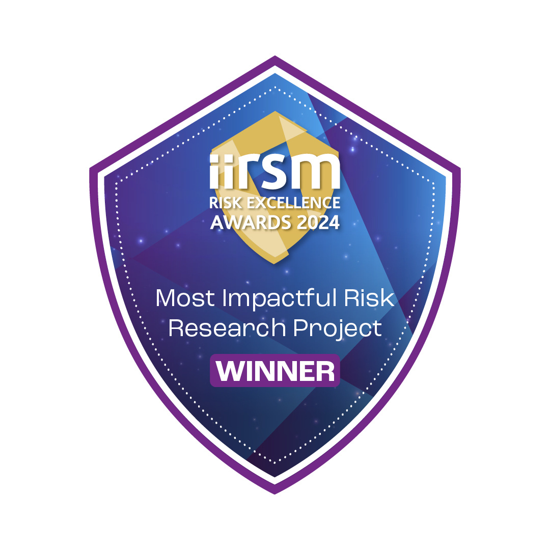 IIRSM Awards Most Impactful Risk Project winner